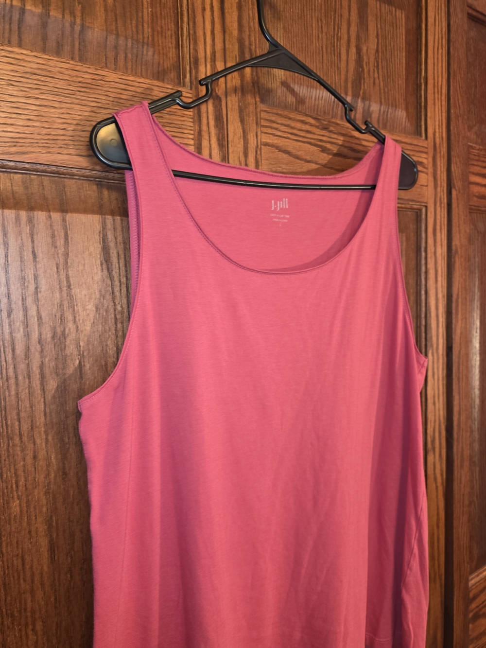 J. Jill Scoop Neck Tank Top in Rose Pink
